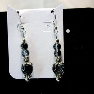 black beafds and silver